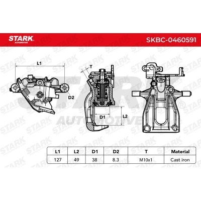 Brake Caliper Stark SKBC-0460591 SKBC-0460591 - photo 9