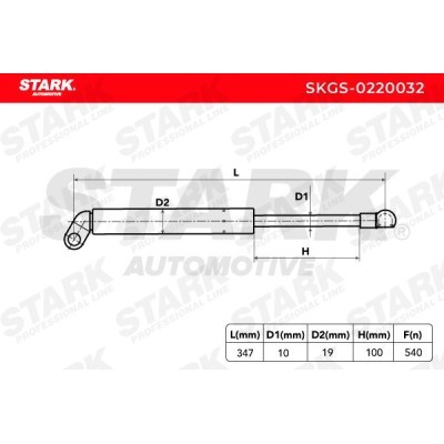 Gas Spring, boot-/cargo area Stark SKGS-0220032 SKGS-0220032 - photo 3