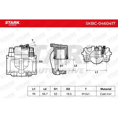 Brake Caliper Stark SKBC-0460417 SKBC-0460417 - photo 6