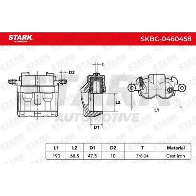 Brake Caliper Stark SKBC-0460458 SKBC-0460458 - photo 5