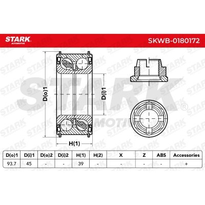 Wheel Bearing Stark SKWB-0180172 SKWB-0180172 - photo 3