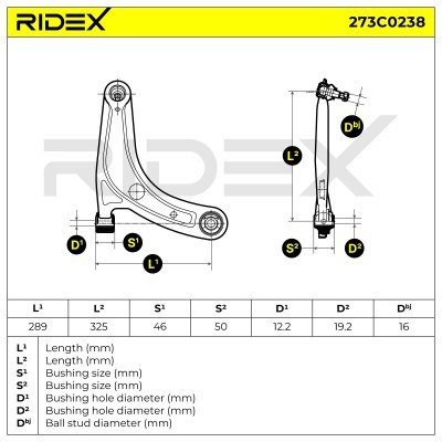 Control Arm RIDEX 273C0238 273C0238 - photo 6