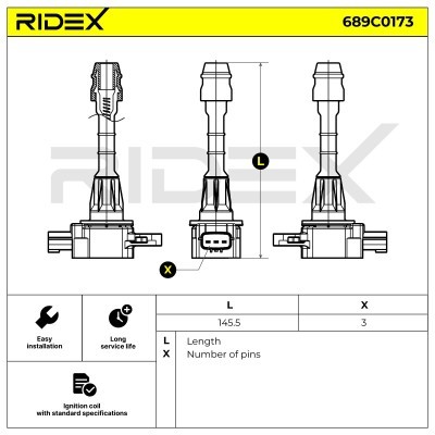 Ignition Coil RIDEX 689C0173 689C0173 - photo 6