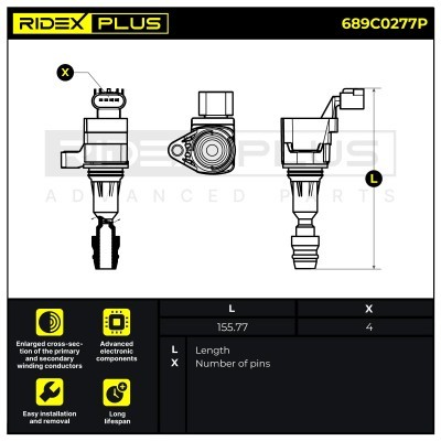 Ignition Coil RIDEX 689C0277P 689C0277P - photo 10