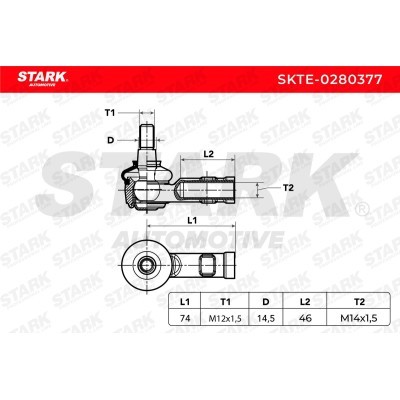 Tie Rod End Stark SKTE-0280377 SKTE-0280377 - photo 8