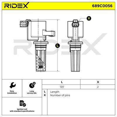 Ignition Coil RIDEX 689C0056 689C0056 - photo 4