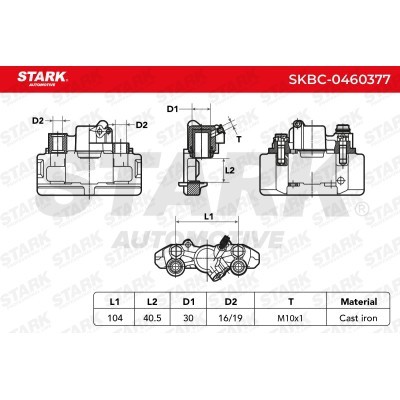 Brake Caliper Stark SKBC-0460377 SKBC-0460377 - photo 9