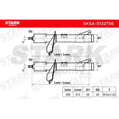 Shock Absorber Stark SKSA-0132736 SKSA-0132736 - photo 4