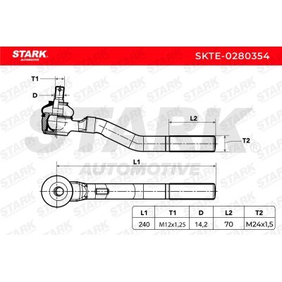 Tie Rod End Stark SKTE-0280354 SKTE-0280354 - photo 7