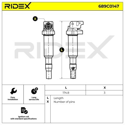 Ignition Coil RIDEX 689C0147 689C0147 - photo 6