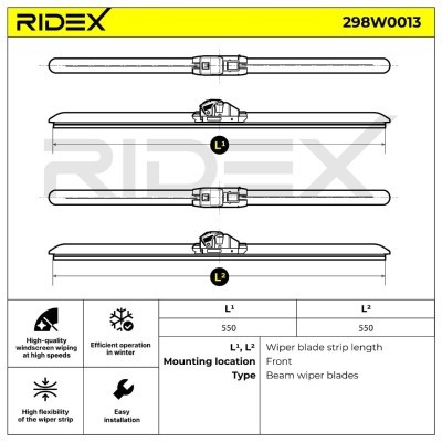 Wiper Blade RIDEX 298W0013 298W0013 - photo 5