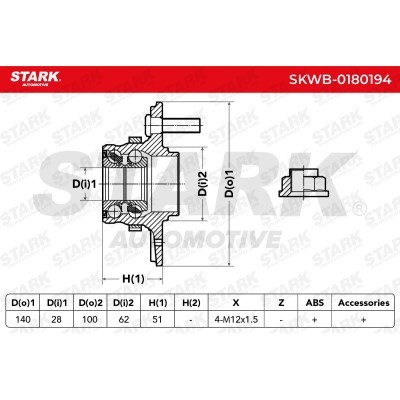 Wheel Bearing Stark SKWB-0180194 SKWB-0180194 - photo 3