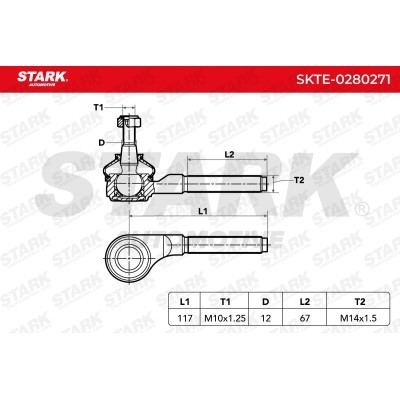 Tie Rod End Stark SKTE-0280271 SKTE-0280271 - photo 4