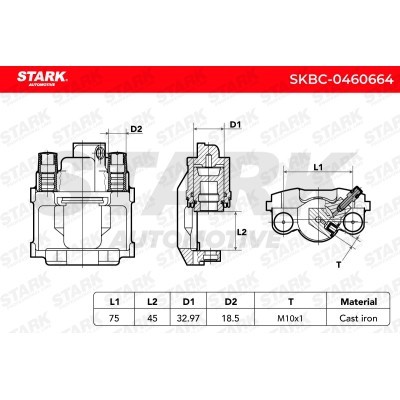Brake Caliper Stark SKBC-0460664 SKBC-0460664 - photo 6