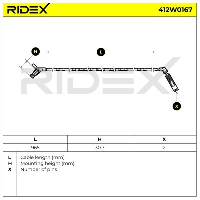 ABS Sensor RIDEX 412W0167 412W0167 - photo 7