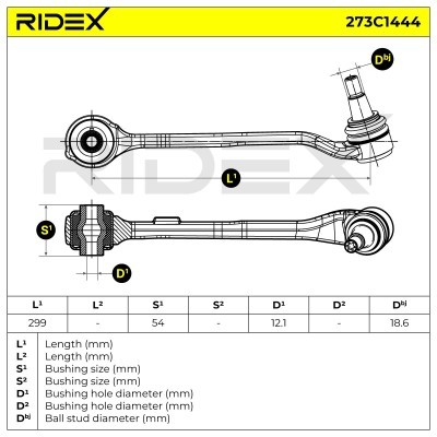 Control Arm RIDEX 273C1444 273C1444 - photo 6