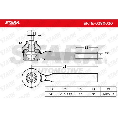 Tie Rod End Stark SKTE-0280020 SKTE-0280020 - photo 3