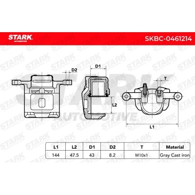 Brake Caliper Stark SKBC-0461214 SKBC-0461214 - photo 6