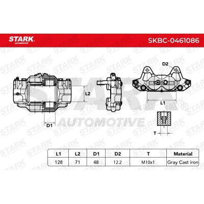 Brake Caliper Stark SKBC-0461086 SKBC-0461086 - photo 6