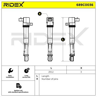 Ignition Coil RIDEX 689C0036 689C0036 - photo 4