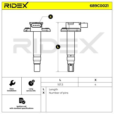 Ignition Coil RIDEX 689C0021 689C0021 - photo 4