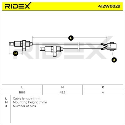 ABS Sensor RIDEX 412W0029 412W0029 - photo 6