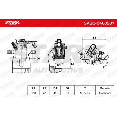 Brake Caliper Stark SKBC-0460507 SKBC-0460507 - photo 7