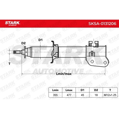 Shock Absorber Stark SKSA-0131206 SKSA-0131206 - photo 3