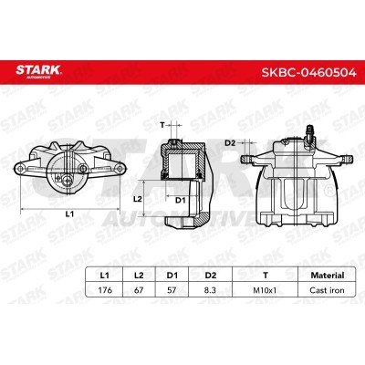Brake Caliper Stark SKBC-0460504 SKBC-0460504 - photo 6