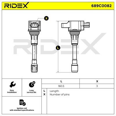 Ignition Coil RIDEX 689C0082 689C0082 - photo 4
