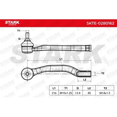 Tie Rod End Stark SKTE-0280162 SKTE-0280162 - photo 4