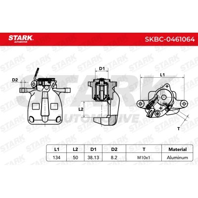 Brake Caliper Stark SKBC-0461064 SKBC-0461064 - photo 7
