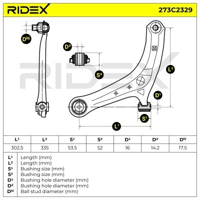 Control Arm RIDEX 273C2329 273C2329 - photo 8