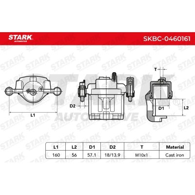 Brake Caliper Stark SKBC-0460161 SKBC-0460161 - photo 3