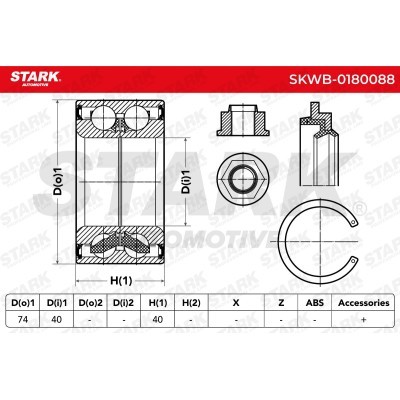 Wheel Bearing Stark SKWB-0180088 SKWB-0180088 - photo 2