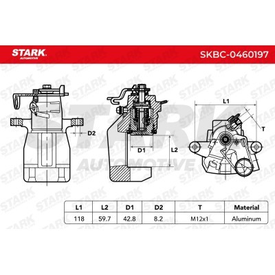 Brake Caliper Stark SKBC-0460197 SKBC-0460197 - photo 6