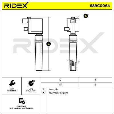 Ignition Coil RIDEX 689C0064 689C0064 - photo 6
