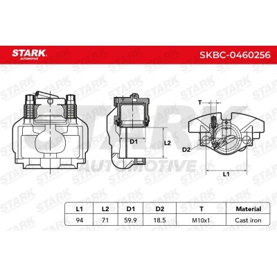 Brake Caliper Stark SKBC-0460256 SKBC-0460256 - photo 5