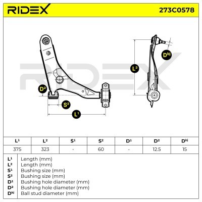 Control Arm RIDEX 273C0578 273C0578 - photo 6