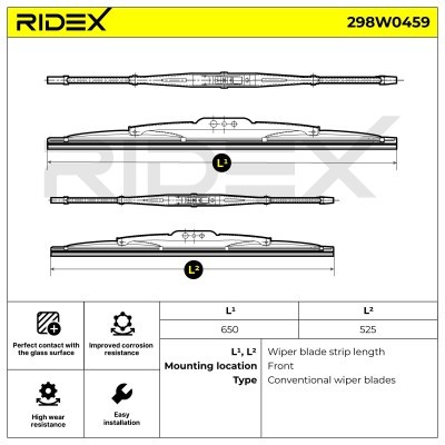Wiper Blade RIDEX 298W0459 298W0459 - photo 8