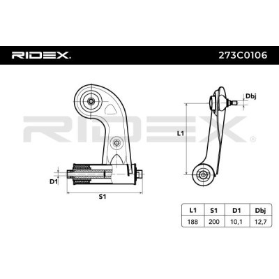 Control Arm RIDEX 273C0106 273C0106 - photo 2