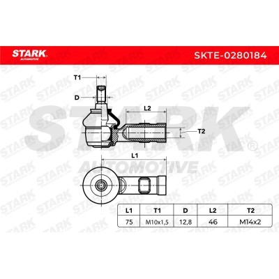 Tie Rod End Stark SKTE-0280184 SKTE-0280184 - photo 5