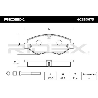 Brake Pads Set RIDEX 402B0675 402B0675 - photo 4