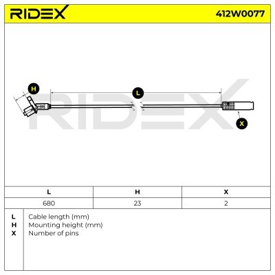 ABS Sensor RIDEX 412W0077 412W0077 - photo 6