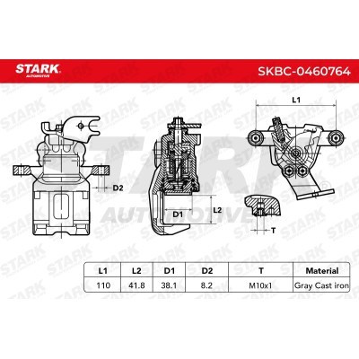 Brake Caliper Stark SKBC-0460764 SKBC-0460764 - photo 5