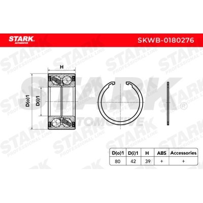 Wheel Bearing Stark SKWB-0180276 SKWB-0180276 - photo 6