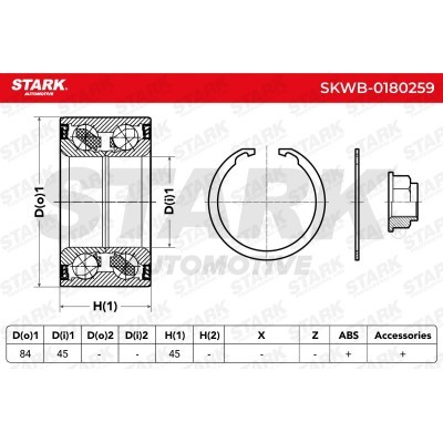 Wheel Bearing Stark SKWB-0180259 SKWB-0180259 - photo 6
