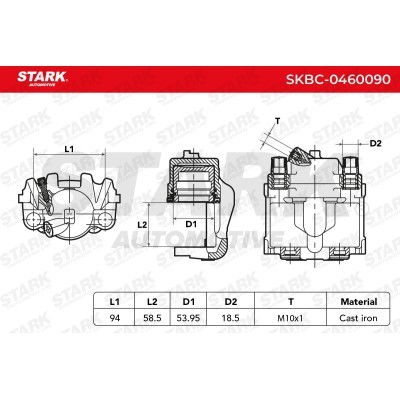 Brake Caliper Stark SKBC-0460090 SKBC-0460090 - photo 4