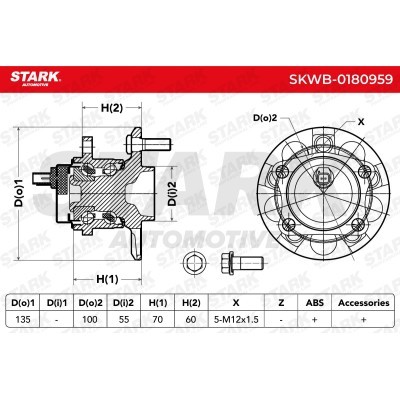 Wheel Bearing Stark SKWB-0180959 SKWB-0180959 - photo 6