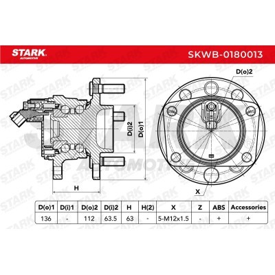 Wheel Bearing Stark SKWB-0180013 SKWB-0180013 - photo 2